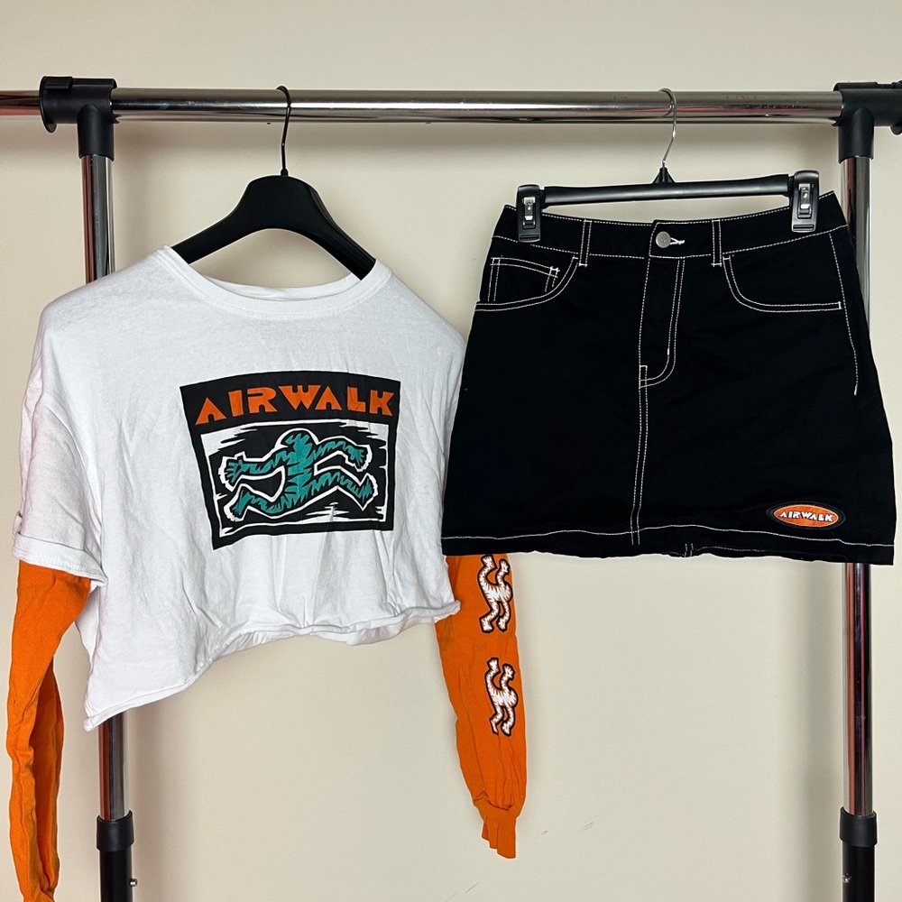 Forever 21 • Airwalk Collab Top and Mini Skirt
